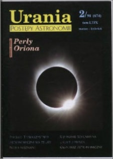 Urania - Postępy Astronomii 1998, T. 69 nr 2 (674)