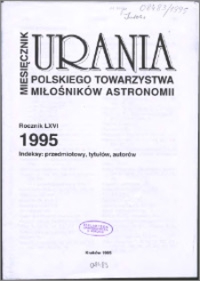 Urania 1995, R. 66 - indeksy