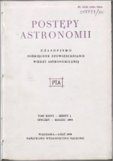 Postępy Astronomii 1988, T. 36 z. 1