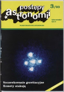 Postępy Astronomii 1993, T. 41 z. 3