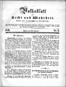 Volksblatt 1849, nr 6 + Beilage