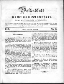 Volksblatt 1849, nr 15
