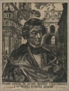 Portret A. Mickiewicza na tle Ostrej Bramy
