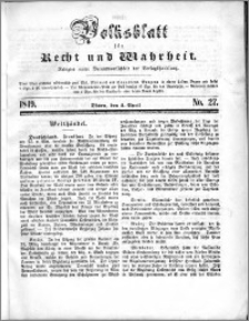 Volksblatt 1849, nr 27