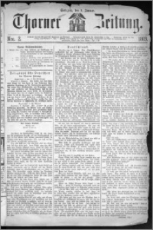 Thorner Zeitung 1869, No. 2 + Beilagenwerbung
