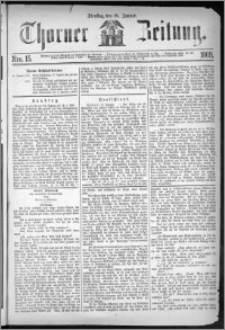 Thorner Zeitung 1869, No. 15 + Beilagenwerbung