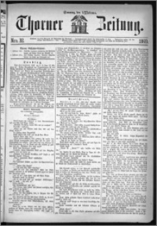 Thorner Zeitung 1869, No. 32 + Beilagenwerbung