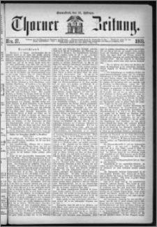 Thorner Zeitung 1869, No. 37 + Beilagenwerbung