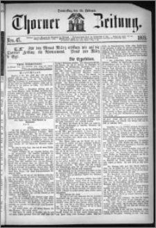 Thorner Zeitung 1869, No. 47 + Beilagenwerbung