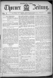 Thorner Zeitung 1869, No. 7 + Beilagenwerbung