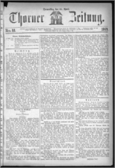 Thorner Zeitung 1869, No. 88 + Beilagenwerbung