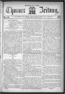 Thorner Zeitung 1869, No. 90 + Beilagenwerbung