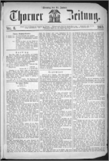 Thorner Zeitung 1869, No. 8 + Beilagenwerbung