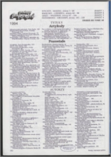 Postępy Astronomii 1994, T. 42 - indeks