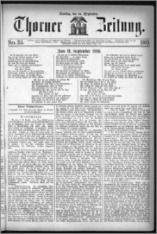 Thorner Zeitung 1869, No. 215 + Beilagenwerbung