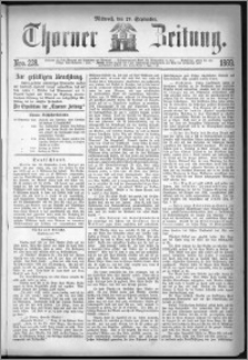 Thorner Zeitung 1869, No. 228 + Separat-Abzug aus der Berliner Börnster-Zeitung Nr. 420