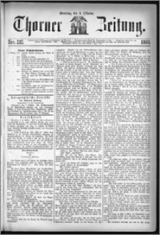 Thorner Zeitung 1869, No. 232 + Beilagenwerbung