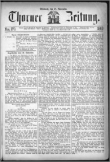 Thorner Zeitung 1869, No. 270 + Beilagenwerbung
