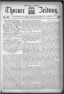Thorner Zeitung 1869, No. 282 + Beilagenwerbung