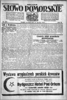 Słowo Pomorskie 1923.12.20 R.3 nr 291