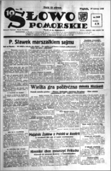 Słowo Pomorskie 1938.06.24 R.18 nr 142