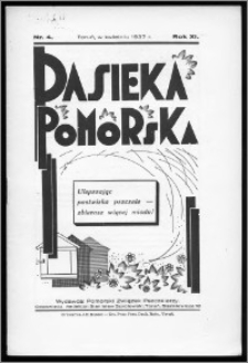 Pasieka Pomorska 1937, R. 11, nr 4