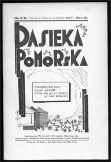 Pasieka Pomorska 1937, R. 11, nr 8-9