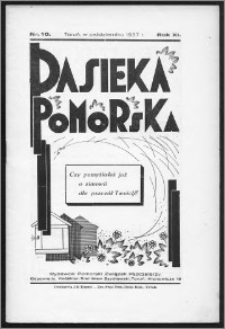 Pasieka Pomorska 1937, R. 11, nr 10