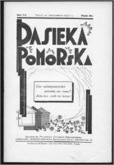 Pasieka Pomorska 1937, R. 11, nr 11
