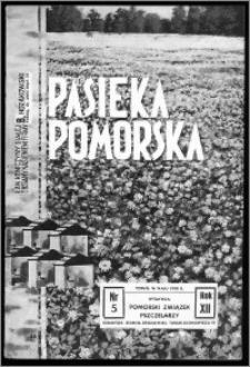 Pasieka Pomorska 1938, R. 12, nr 5