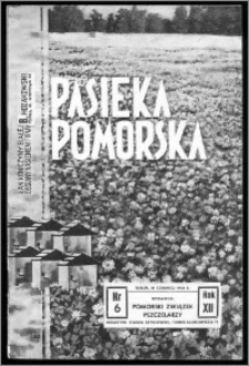 Pasieka Pomorska 1938, R. 12, nr 6