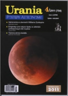 Urania - Postępy Astronomii 2011, T. 82 nr 4 (754)