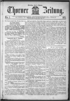 Thorner Zeitung 1871, Nro. 1