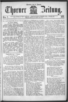 Thorner Zeitung 1871, Nro. 7 + Extra Beilage