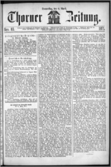 Thorner Zeitung 1871, Nro. 83