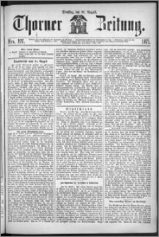 Thorner Zeitung 1871, Nro. 197 + Extra Beilage