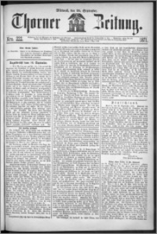 Thorner Zeitung 1871, Nro. 222