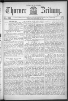 Thorner Zeitung 1871, Nro. 248 + Extra Beilage
