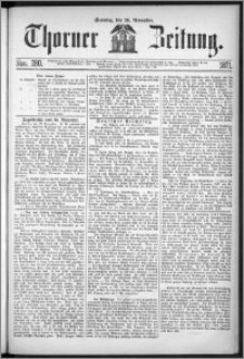 Thorner Zeitung 1871, Nro. 280 + Beilage, Beilagenwerbung