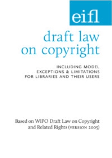 Draft law on copyright. Including model exceptions and limitations for libraries and other users