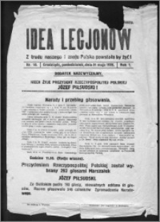 Idea Legjonów 1926, R. 1, nr 10 - dodatek nadzwyczajny
