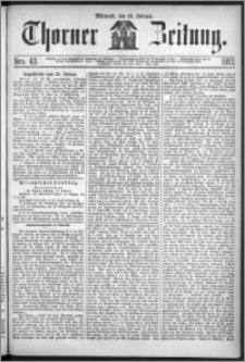 Thorner Zeitung 1872, Nro. 43