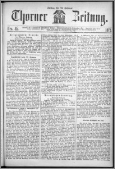 Thorner Zeitung 1872, Nro. 45