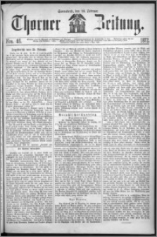 Thorner Zeitung 1872, Nro. 46