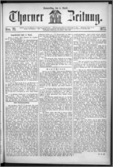 Thorner Zeitung 1872, Nro. 79