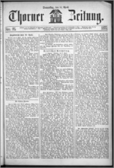 Thorner Zeitung 1872, Nro. 85