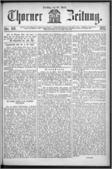 Thorner Zeitung 1872, Nro. 100