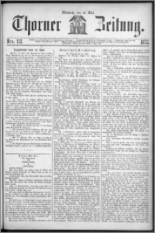 Thorner Zeitung 1872, Nro. 112