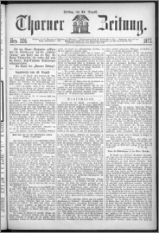 Thorner Zeitung 1872, Nro. 203 + Extra Beilage
