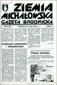 Ziemia Michałowska : Gazeta Brodnicka R. 1991, Nr 8 (20)